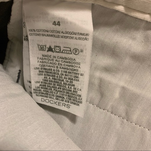 Dockers Charcoal Flat Front Chino Shorts Men's Size 44 - Picture 5 of 5